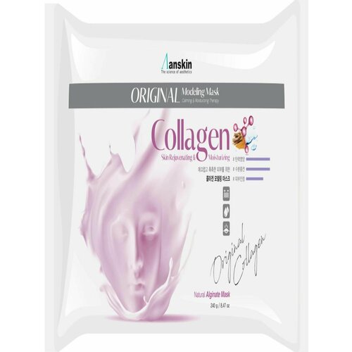 Маска для лица, 240гр, Collagen Modeling Mask, Anskin