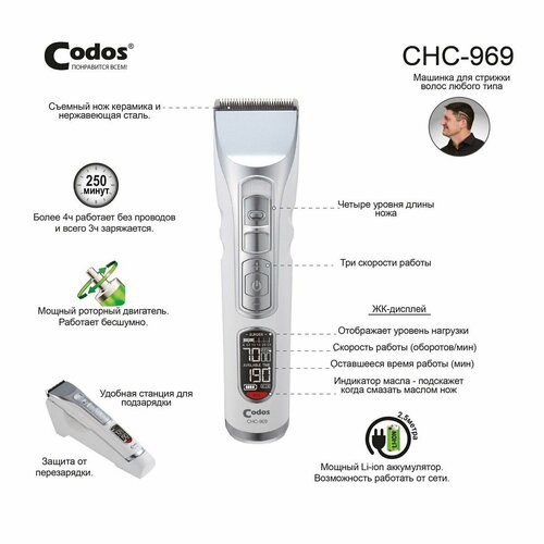 Машинка Для Стрижки Codos CHC-969 1159000₽