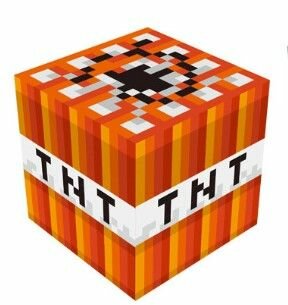 Светильник TNT Minecraft желтый