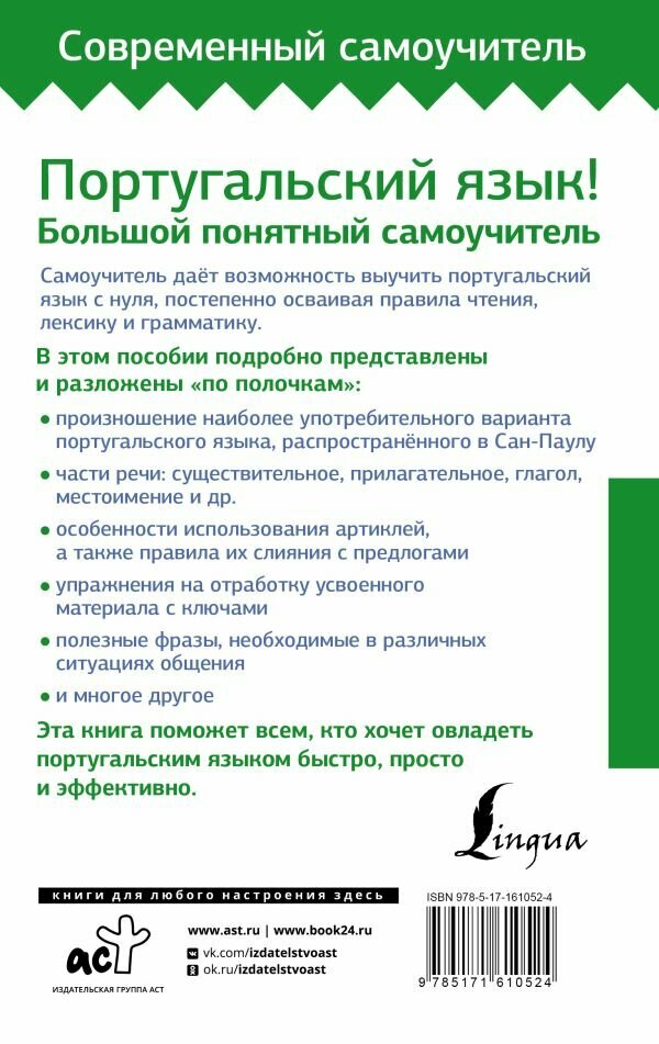Португальский язык! Большой понятный самоучитель. Все подробно и "по полочкам" - фото №3