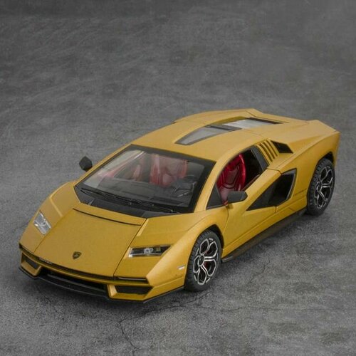 Детская игрушка металлическая Модель Ламборгини Каунташ ( Lamborghini Countach) / Масштаб 1:24 сборная модель lamborghini countach 25tn 1 24 ит3684