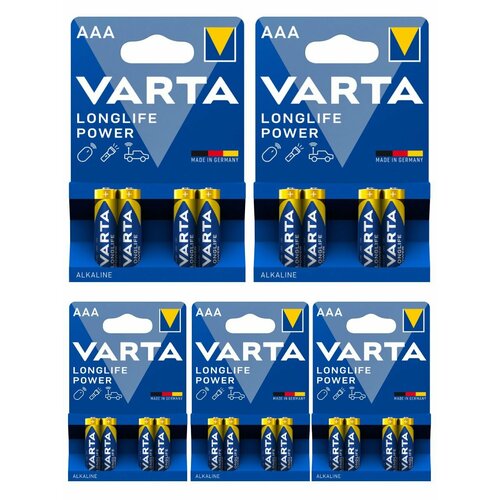 Батарейки VARTA LongLife Power AAA мизинчиковые, 20 шт