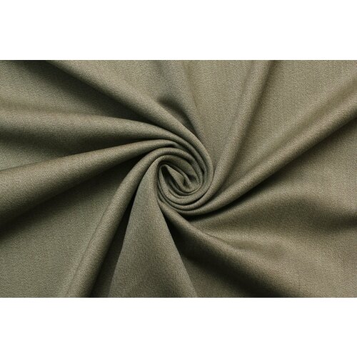 Ткань Шерсть костюмная серо-оливковая, ш154см, 0,5 м