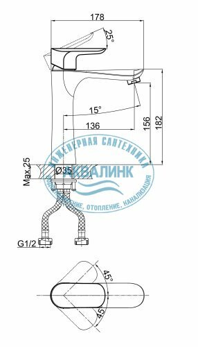 Смеситель для раковины D&K - фото №14