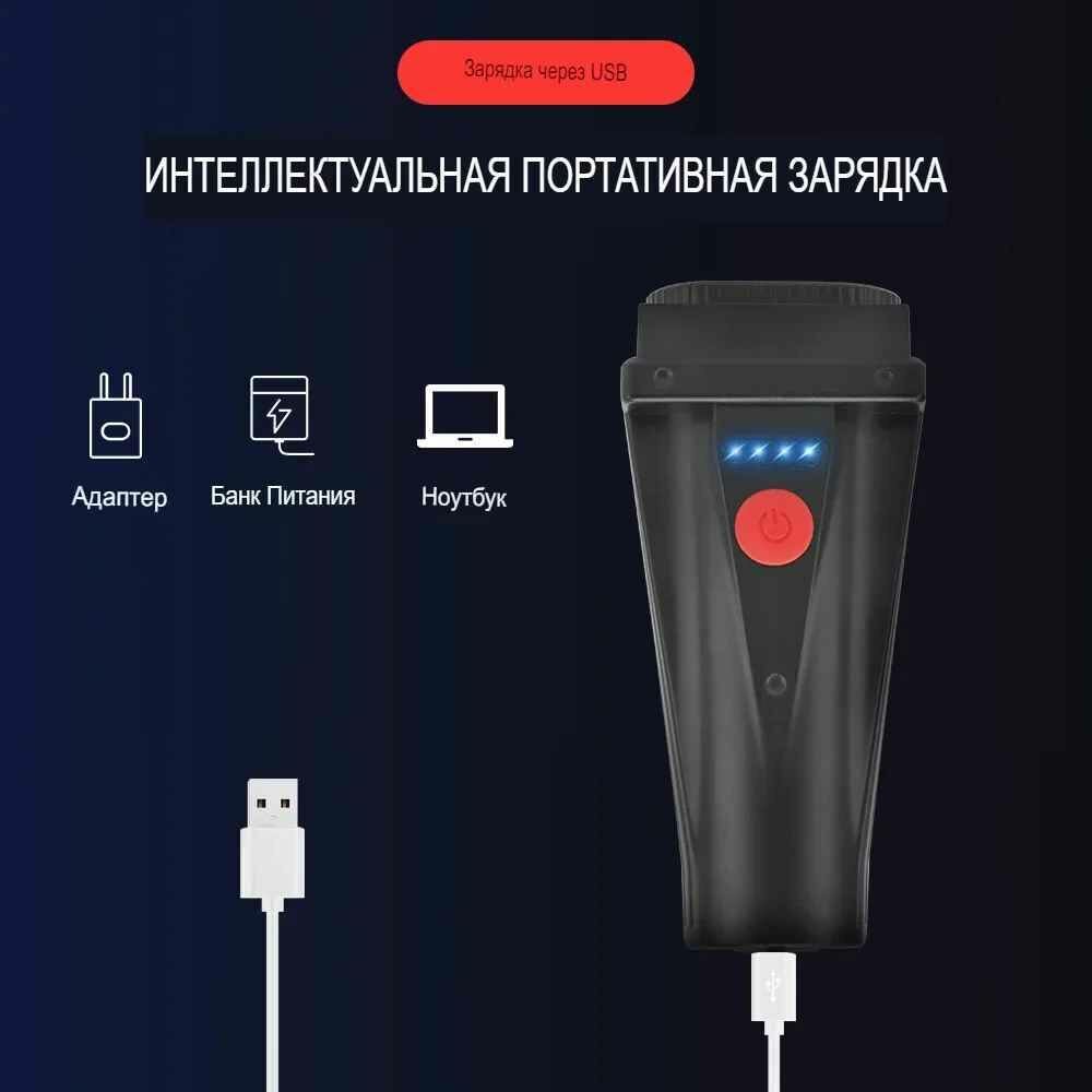 Фонарик для велосипеда с аккумулятором и зарядкой USB от GadFamily_Shop