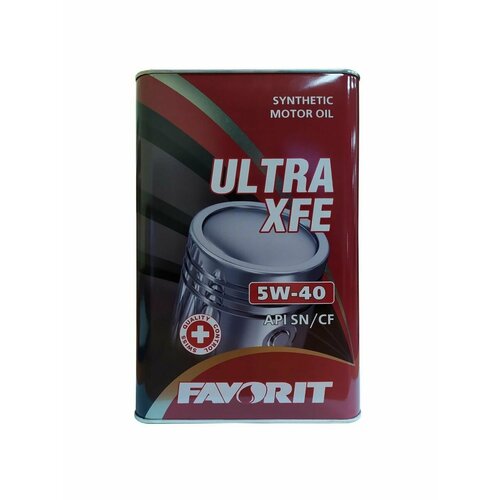 Моторное масло Favorit Ultra XFE, SAE 5W-40, API SN/CF, синтетическое, 5 л.