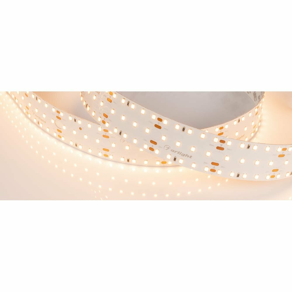 Светодиодная лента Arlight 25W/m 280LED/m 2835SMD теплый белый 2,5M - фото №7
