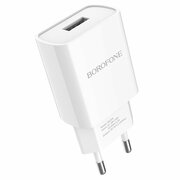 Сетевое зарядное устройство BOROFONE BA20A Sharp 1xUSB, 2A, белый