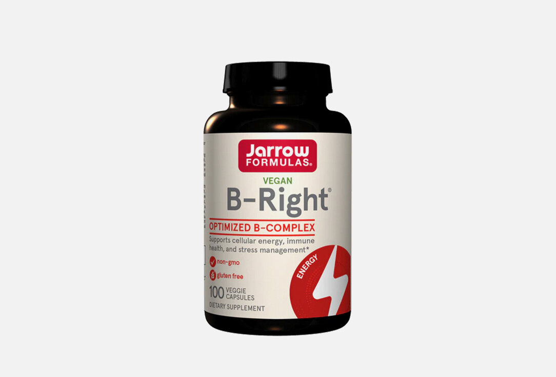 Комплекс витаминов для укрепления иммунитета Jarrow Formulas B-Right Тиамин в капсулах / количество 100 шт