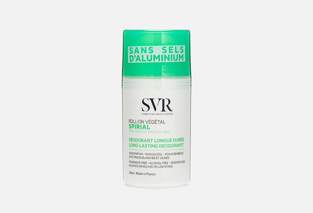 Роликовый дезодорант-антиперспирант SVR SPIRIAL / объём 50 мл