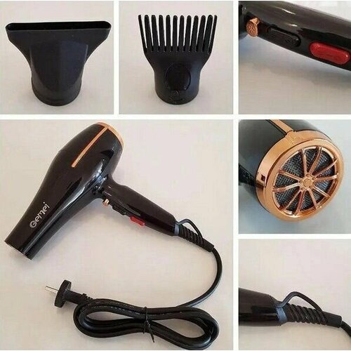 Фен для волос GM-1780 золотой черный 200000₽