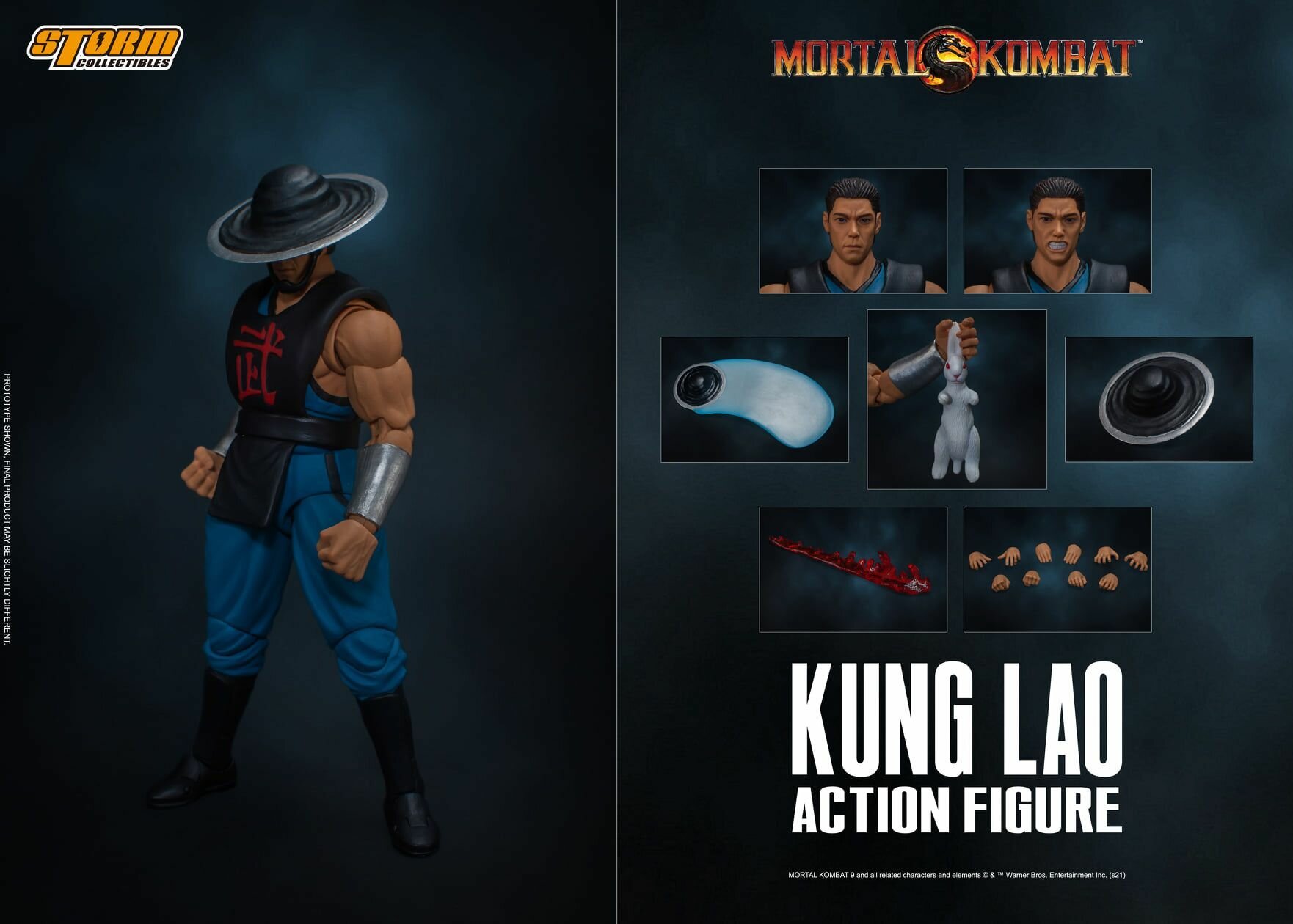 Фигурка Кунг Лао - Мортал Комбат. Kung Lao Mortal Kombat. Storm Collectibles