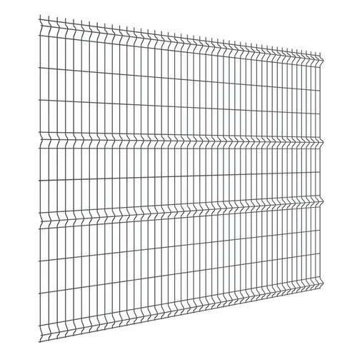 Секция заборная 3D 2030х2500 мм d35 мм ячейка 55х200 мм графитовый серый RAL 7024 Grand Line 5109₽