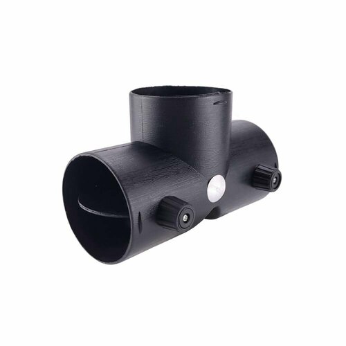 T-образный соединитель 75 мм с двумя клапанами для автомобильного воздуховода