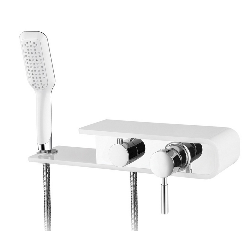 фото Смеситель для душа белый RGW Gllon GL004LW 07050040-03