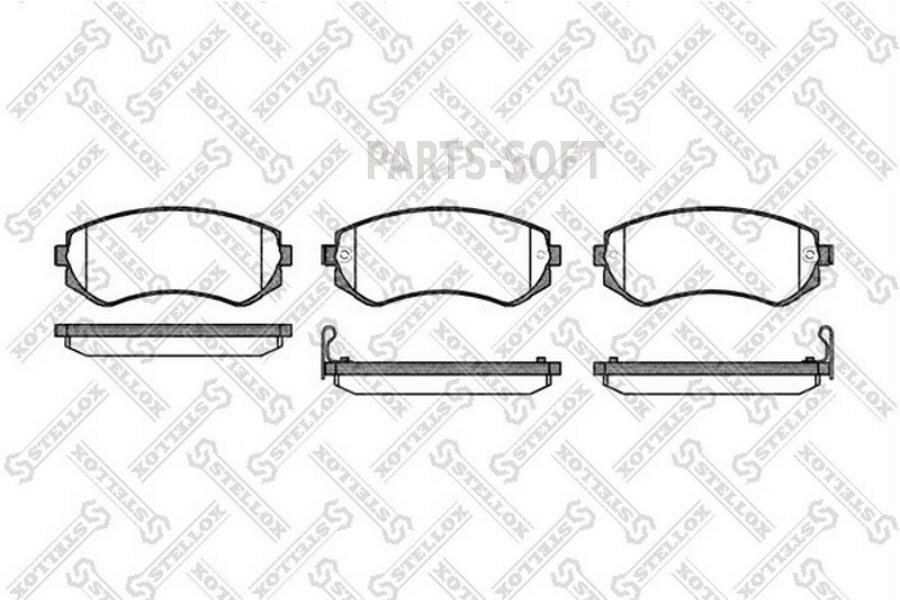 STELLOX 328012SX 328 012-SX_=317 12=FDB1166=222253 ! колодки дисковые п.\ Nissan Almera 1.4i-2.0D 96>