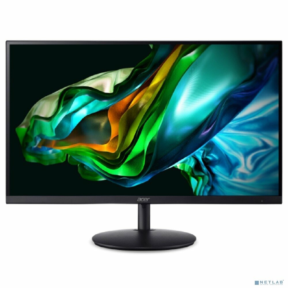 ACER Монитор LCD Acer 23.8" SH242YEbmihux ZeroFrame IPS 1920x1080 100Hz 4ms 250cd HDMI1.4 USB-C(65W) AudioOut 2x1W UM. QS2EE. E13 чёрный