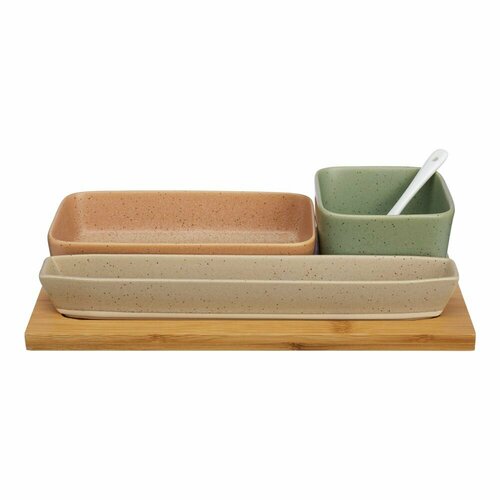 Менажница керамическая соусники на подставке