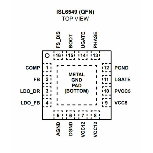 микросхема intersil isl6549cbz Микросхема ISL6549