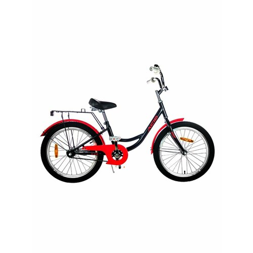 Велосипед детский подростковый ACID M 210 20" рама 11" 2024 года черно-красный
