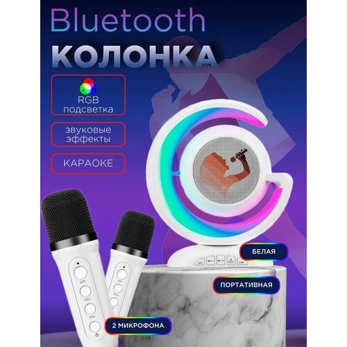 Беспроводная колонка с микрофонами AIMOS 2000Вт Bluetooth караоке подсветка 299000₽