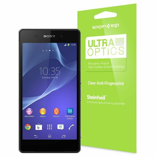 Защитная пленка SPIGEN для Sony Xperia Z2 - Steinheil - Ultra Optics - SGP10826 3pcs screen protector for sony xperia 10 5 ii plus xa3 tempered glass for sony xperia l4 l3 l2 xz1 z2 z5 compact m2 m5 glass