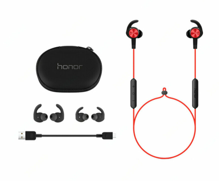 Спортивные беспроводные наушники Bluetooth Honor Sport AM61, красные