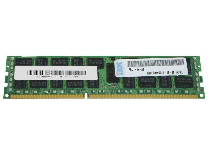 Оперативная память IBM RDIMM DDR3 8Gb ECC PC3-8500R CL7 1066MHz 2Rx4 1.35V Reg (49Y1416)