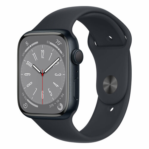 Умные часы Apple Watch Series 8 41 мм GPSCellular корпус цвета тёмная ночь ремешок черного цвета SM 4099000₽