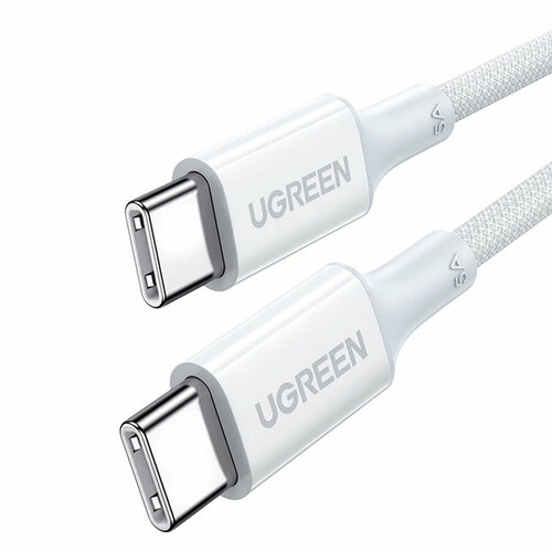 Кабель UGREEN US557 (15268) USB-C to USB-C PD Fast Charging - 1,5 м белый кабель ugreen 60519 1 5 м белый