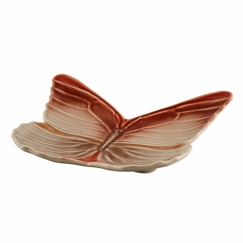 Керамическое блюдо для десертов Cloudy Butterflies, 25 х 31 см, декор, серия Облачные бабочки, Bordallo Pinheiro, BOR65030582