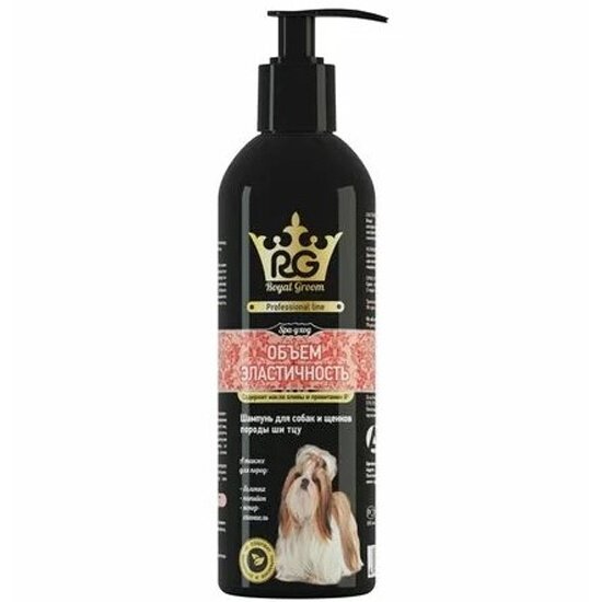 Шампунь Apicenna Royal Groom «Объем & Эластичность», для собак и щенков породы ши-тцу, 200 мл