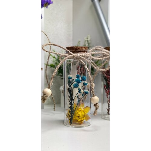 Сухоцветы в колбе