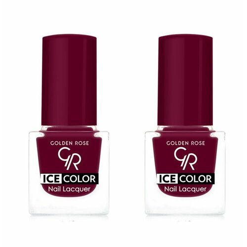 Golden Rose Лак для ногтей Ice Color, тон 143, 6 мл, 2 штуки