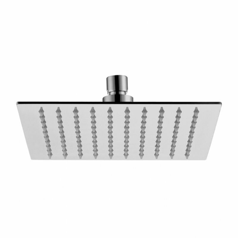 Верхняя душевая лейка Potato P104-25 хром квадратная потолочная для душа 250 мм