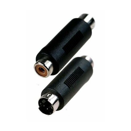 Переходник RCA гнездо - SVHS MINI DIN 4 pin (2 шт) переходник rca g svhs 8pin