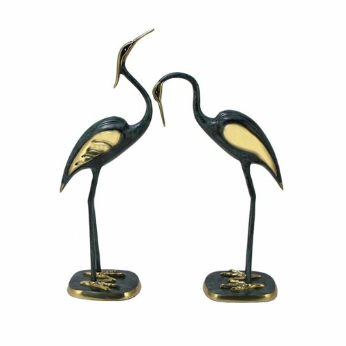 Bronza Portugal BP-12015-P Бронзовая статуэтка журавли