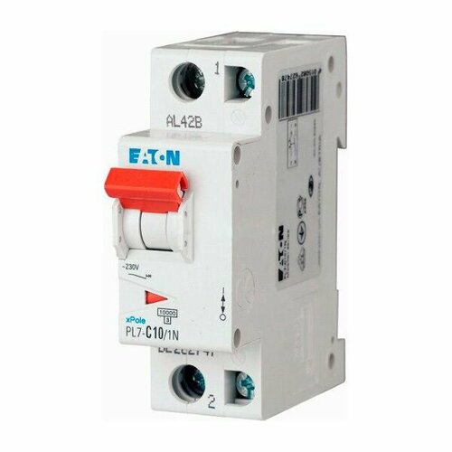 Автоматический выключатель Eaton PL7 PL7-D10 1N автоматический выключатель eaton pl7 d10 2