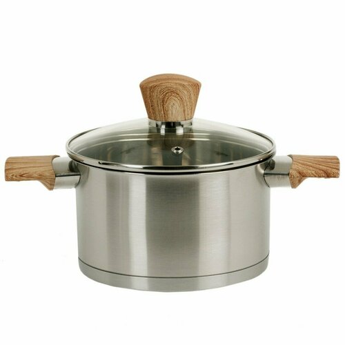 Кастрюля Домовой Wood 19 л нерж сталь 4776₽