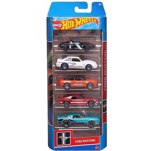 Hot Wheels Игровой набор из 5 машинок FORD MUSTANG HFV92/01806 набор машинок hot wheels подарочный набор из 5 машинок 24 mattel [1806 24]