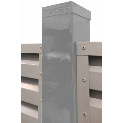 Столб для забора, цвет Серый светлый (RAL 7004) серый