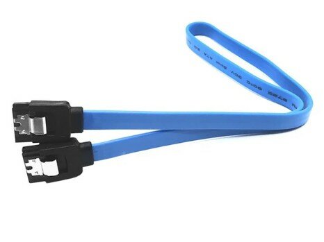 фото Кабель SATA 7pin - SATA 7 pin 0.3 м, красный