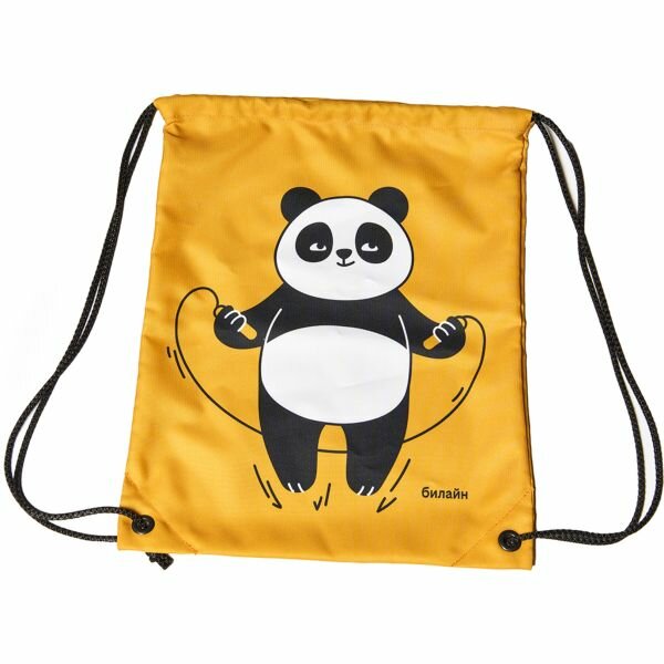 Рюкзак-мешок билайн «Панда Тапа» жёлтый