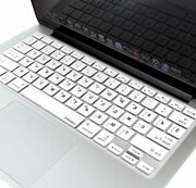 Белая силиконовая накладка на клавиатуру для Macbook Air/Pro 13/15 (US)