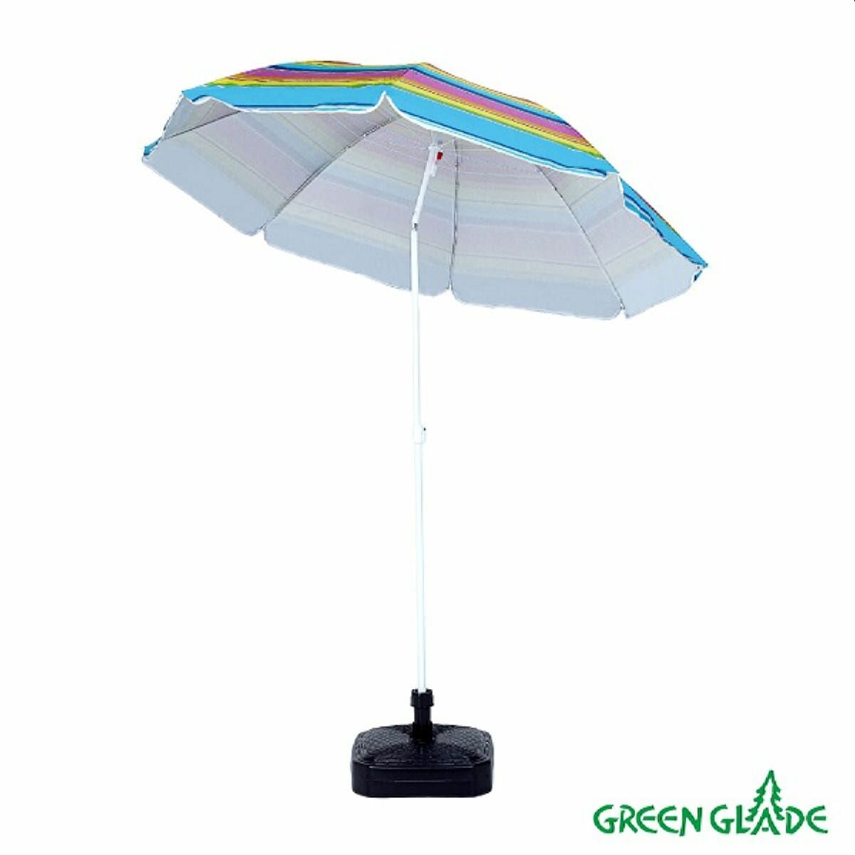Зонт Green Glade A1255 мультиколор, Д 160 см, h 190 см - фото №9