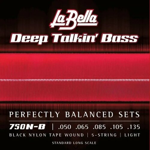 Струны для пятиструнной бас-гитары La Bella 750N-B Deep Talking Bass 50-135