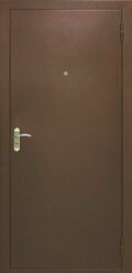 Входная дверь металлическая "Стройсиб-1" Tandoor Стройсиб-1 Дуб беленный/860x2050/Левое