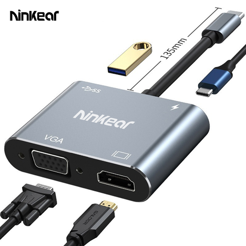 Концентратор USB Type-C - 4K HDMI VGA PD USB 30 159900₽