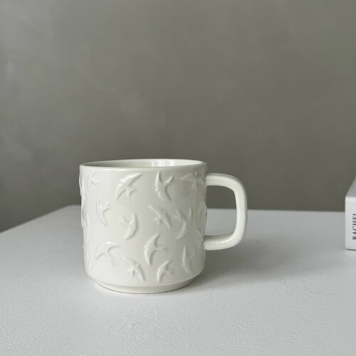 Кружка с ласточками чашка с птицами 750₽