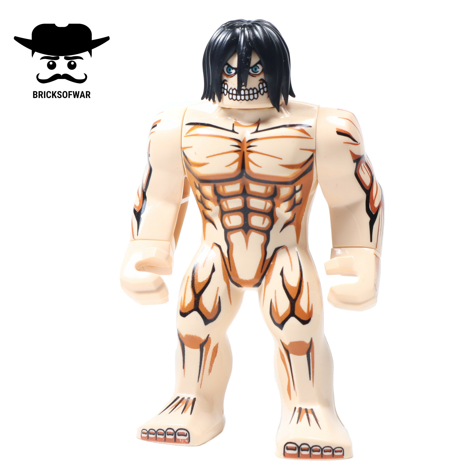 Минифигурка солдат Атакующий Титан из аниме Атака Титанов, фигурка совместима с конструкторами Л-е-г-о (8 см, пакет)
